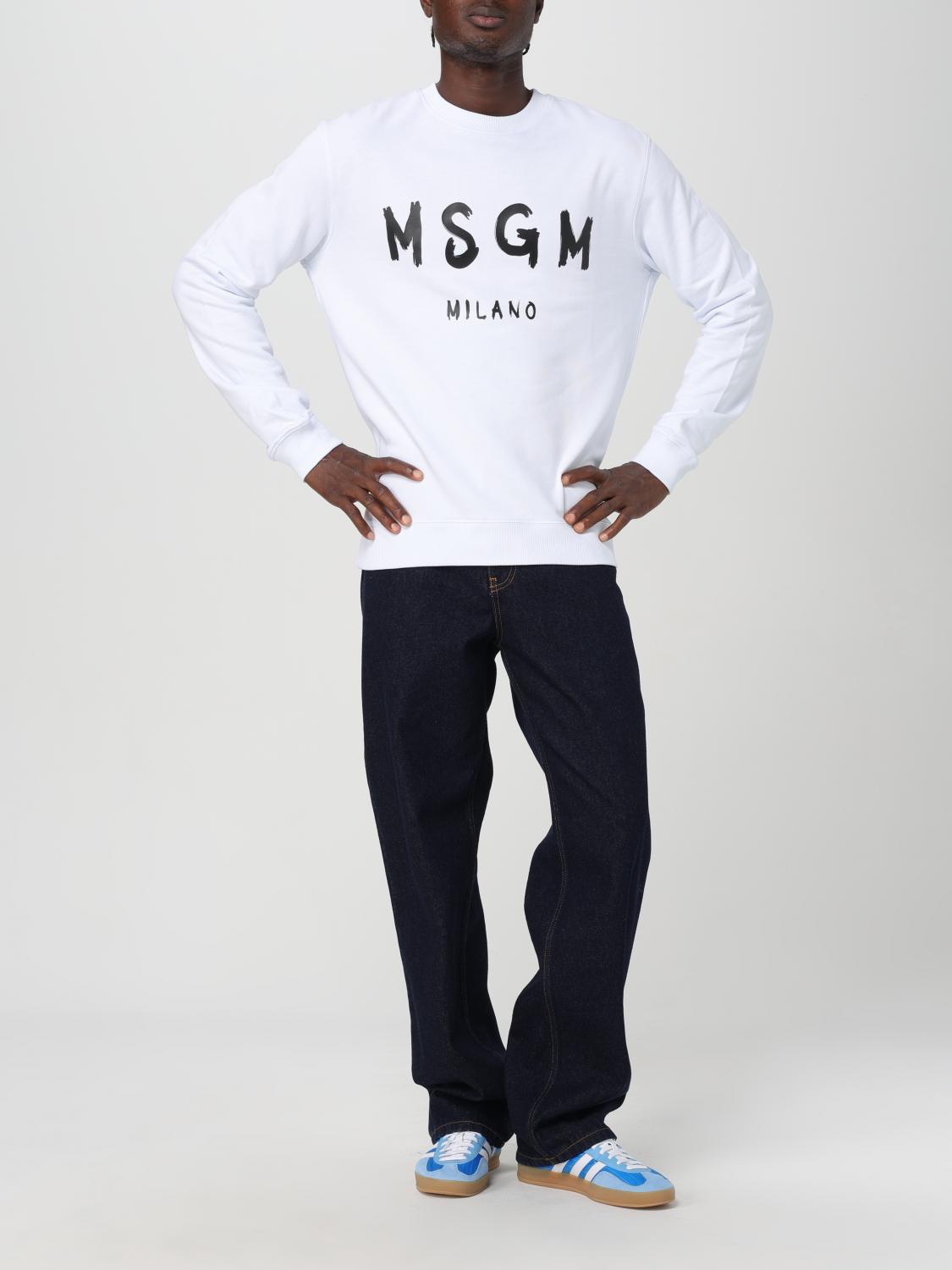 MSGM SWEATSHIRT: Sweatshirt men MSGM, White 2 - Img 2