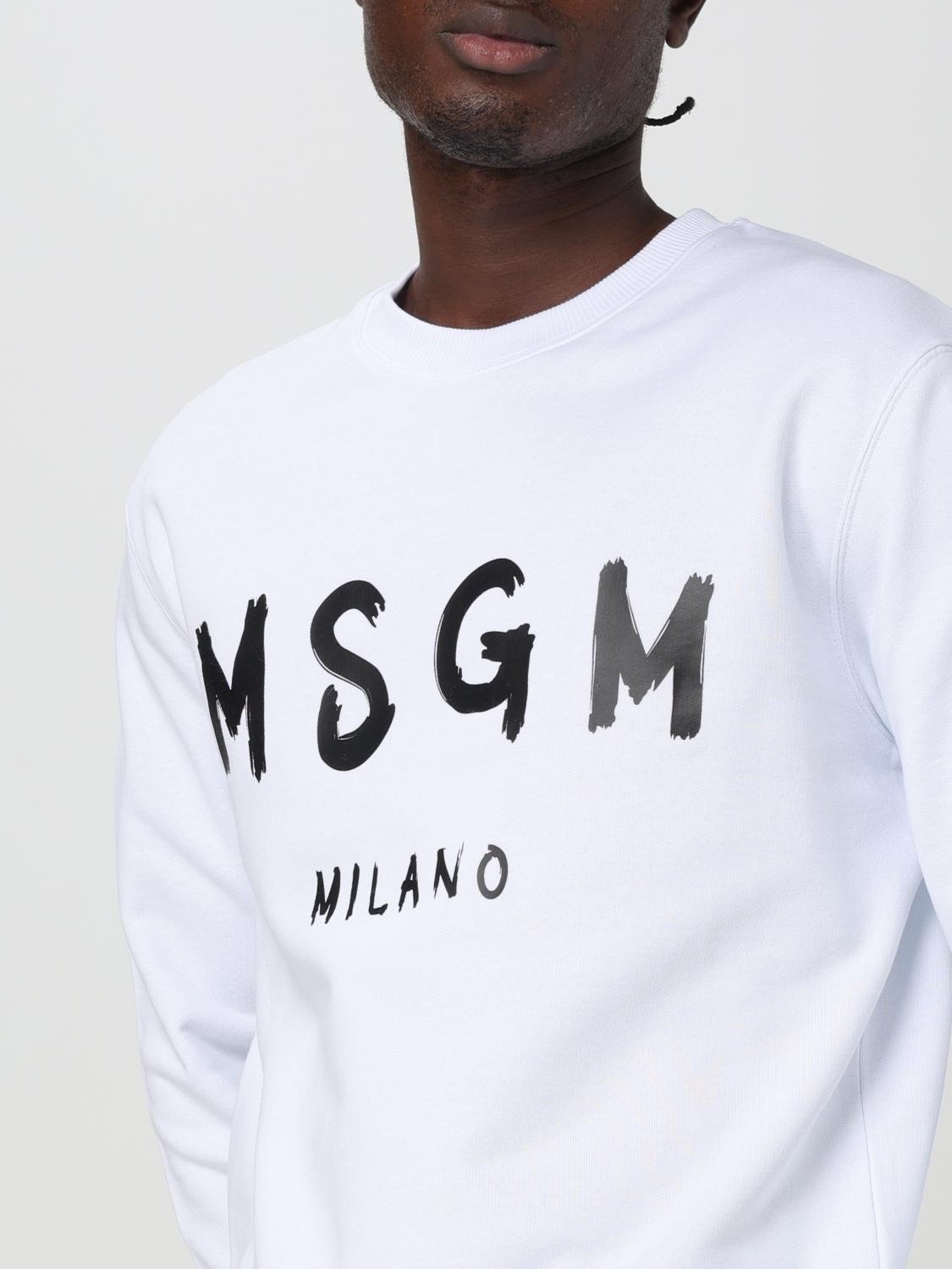 MSGM SWEATSHIRT: Sweatshirt men MSGM, White 2 - Img 4