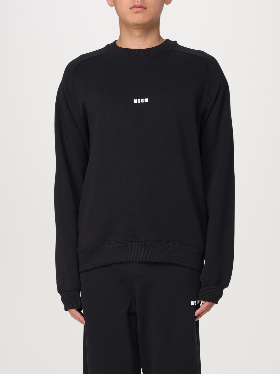 MSGM SWEATSHIRT: Sweatshirt men MSGM, Black - Img 1