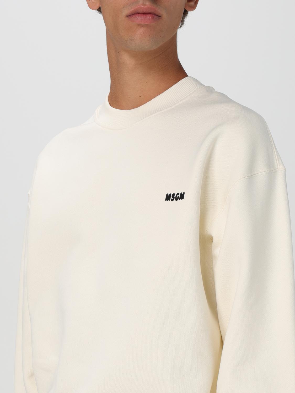 MSGM SWEATSHIRT: Sweatshirt men MSGM, White - Img 3