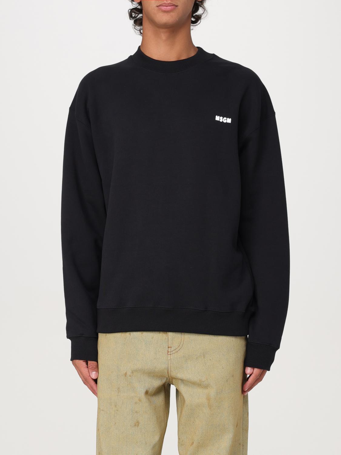 MSGM SWEATSHIRT: Sweatshirt men MSGM, Black - Img 1