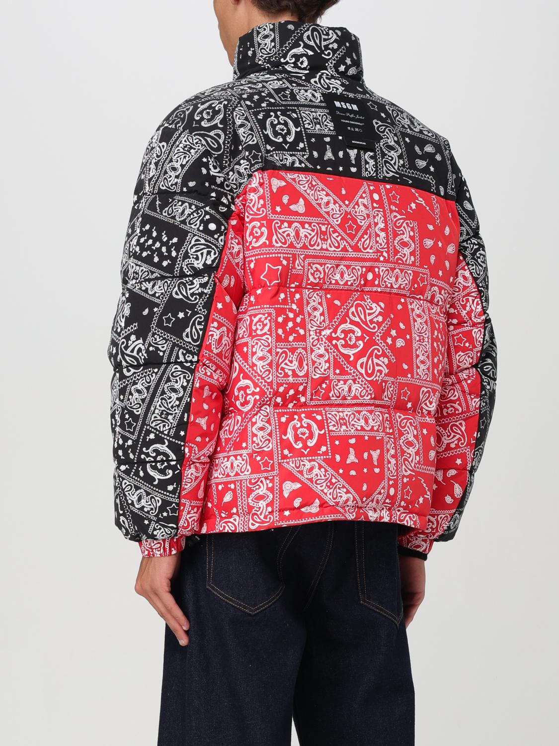 美品 MSGM イタリア製 詩篇プリント チェックジャケット ピンク 40 MSGM ジャケット メンズ - レッド | 3740MH01237705 | GIGLIO.COM