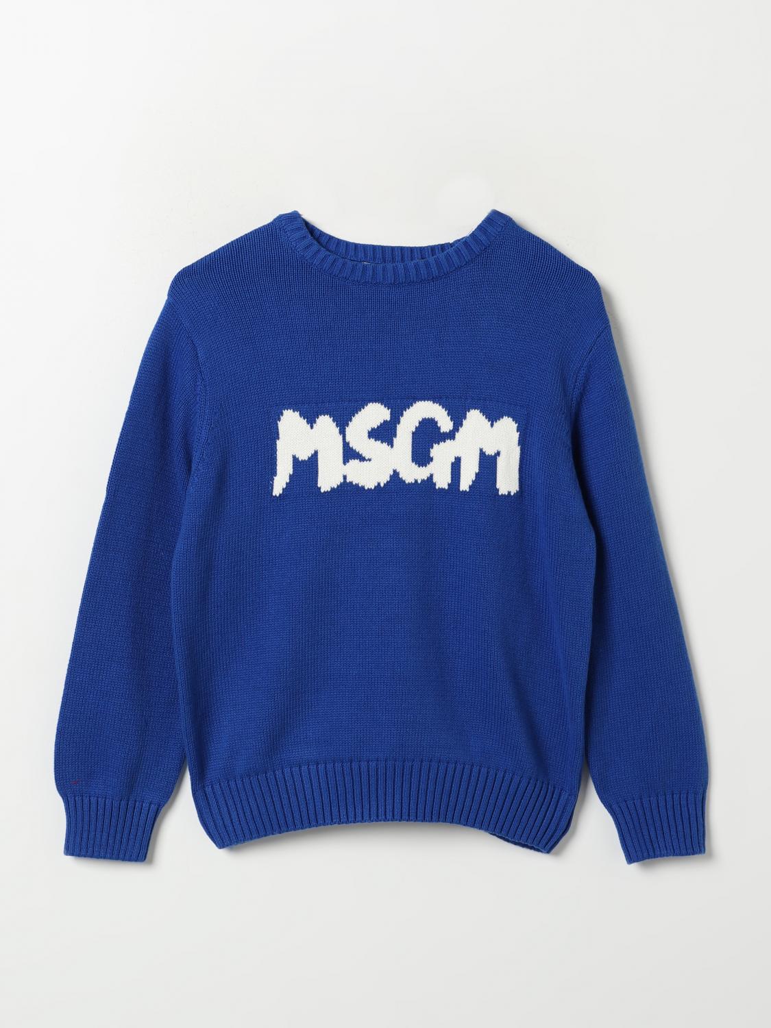 MSGM KIDS 스웨터: 스웨터 남아 MSGM Kids, 로열 블루 - Img 1