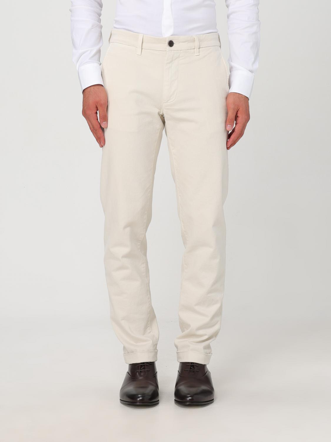 RE-HASH PANTALONI: Pantalone Chino in misto viscosa Re-hash, Naturale - Img 1