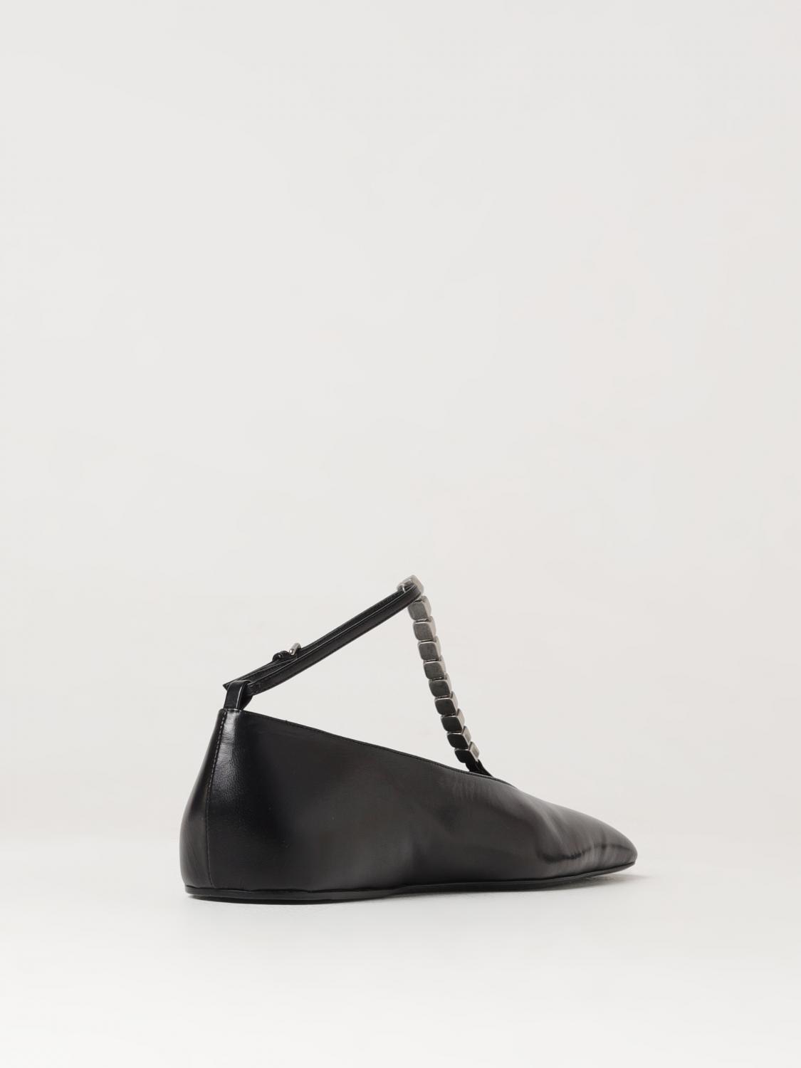 JIL SANDER BALLERINE: Ballerina Jil Sander in pelle con strass , Nero - Img 3