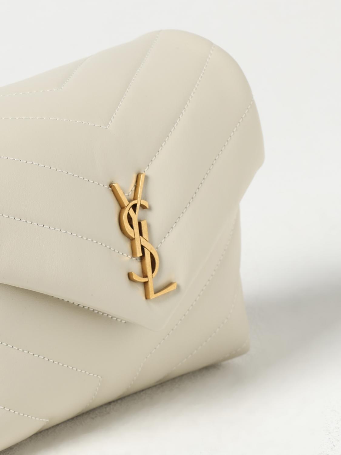 SAINT LAURENT MINI BAG: Shoulder bag woman Saint Laurent, Yellow Cream - Img 4