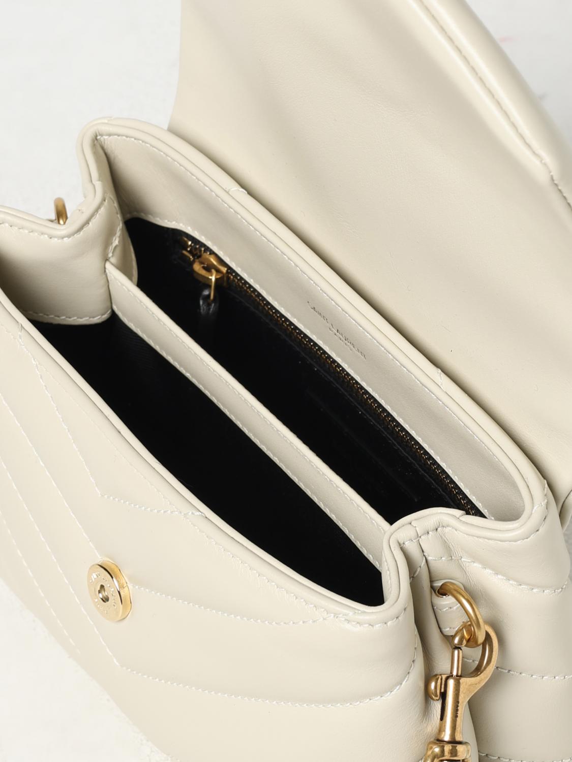 SAINT LAURENT MINI BAG: Shoulder bag woman Saint Laurent, Yellow Cream - Img 5