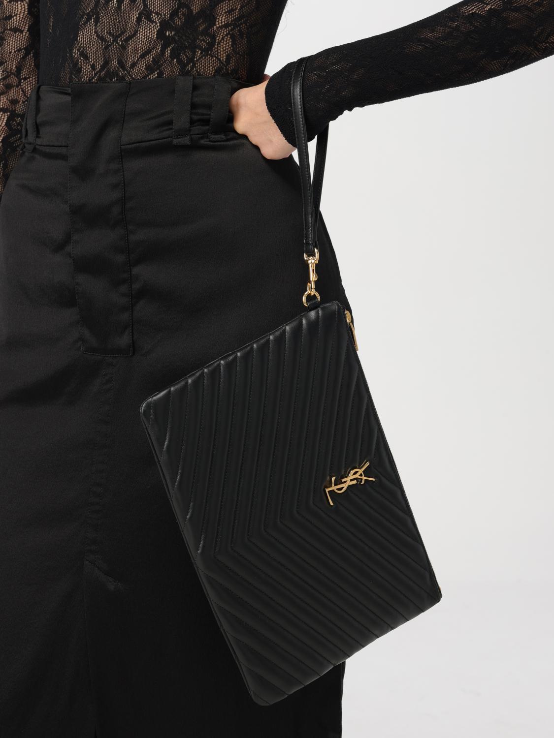 SAINT LAURENT CLUTCH: Shoulder bag woman Saint Laurent, Black - Img 2