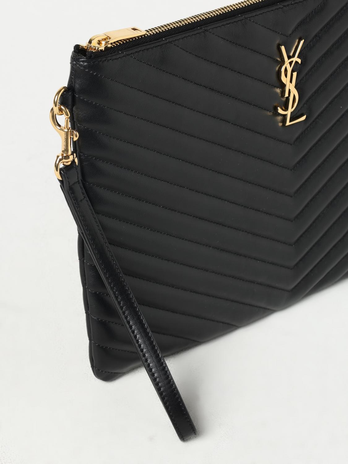 SAINT LAURENT CLUTCH: Shoulder bag woman Saint Laurent, Black - Img 4