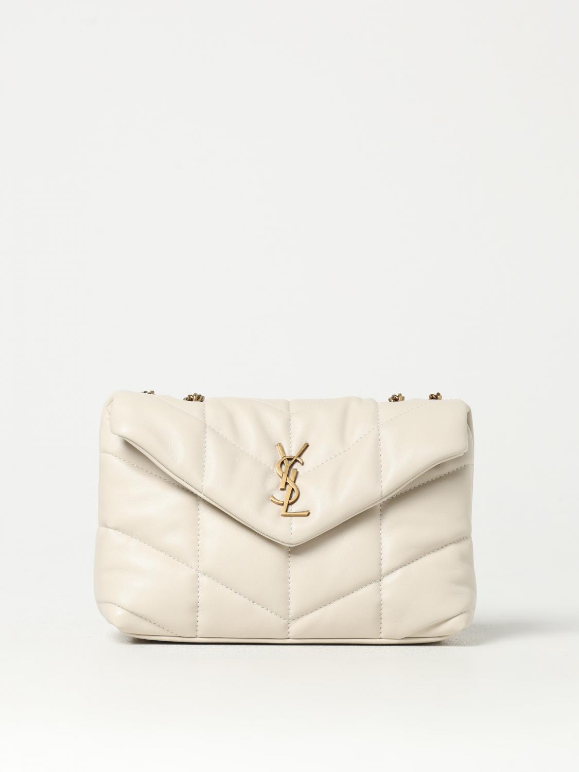 SAINT LAURENT MINI BAG: Shoulder bag woman Saint Laurent, Yellow Cream - Img 1