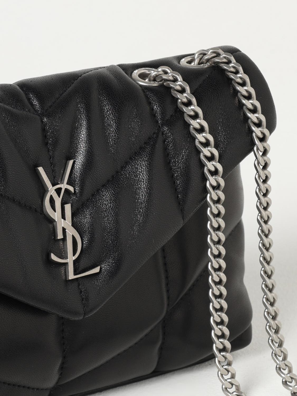 SAINT LAURENT MINI BAG: Shoulder bag woman Saint Laurent, Black - Img 4