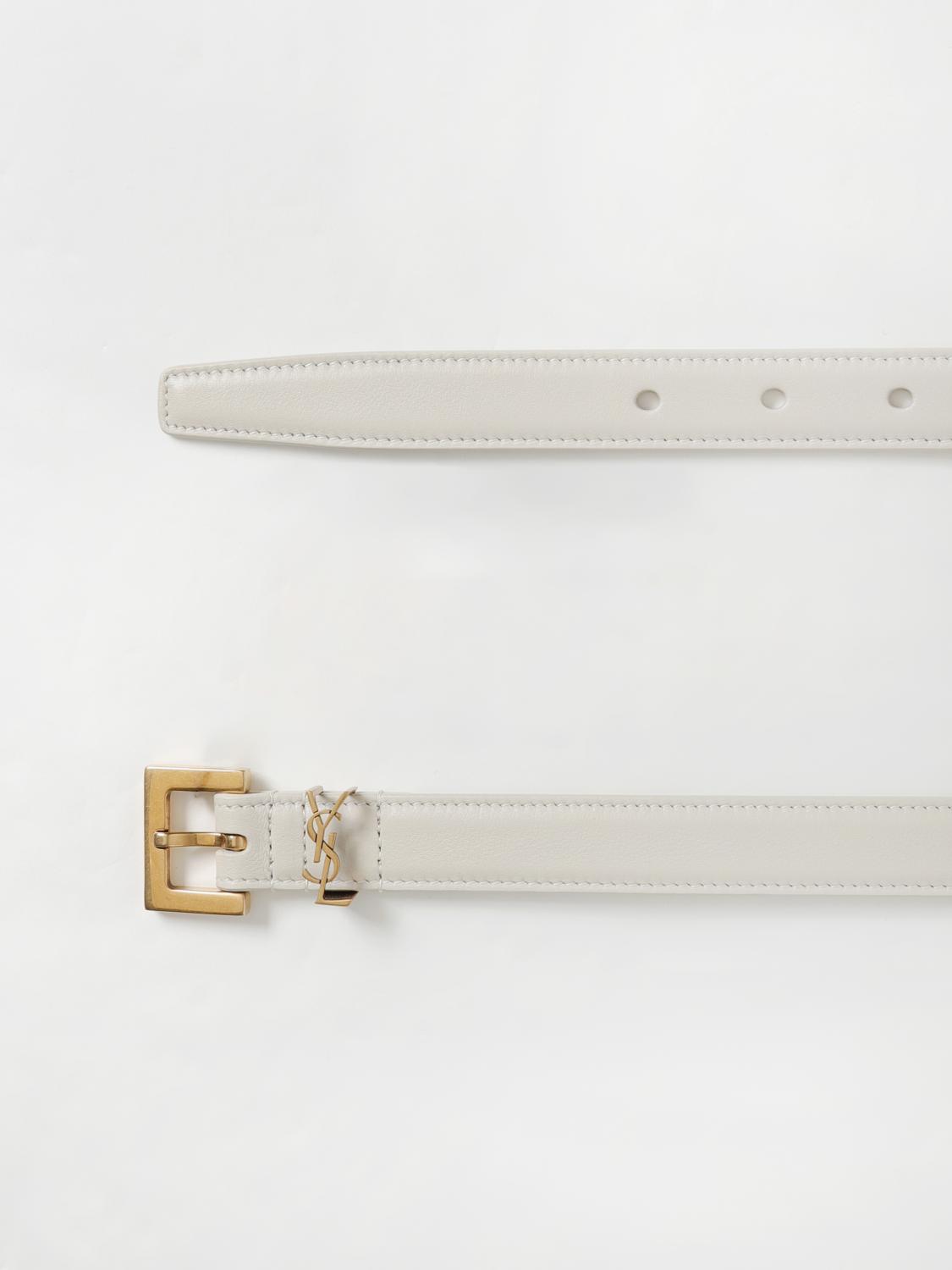 SAINT LAURENT BELT: Belt woman Saint Laurent, Yellow Cream - Img 2