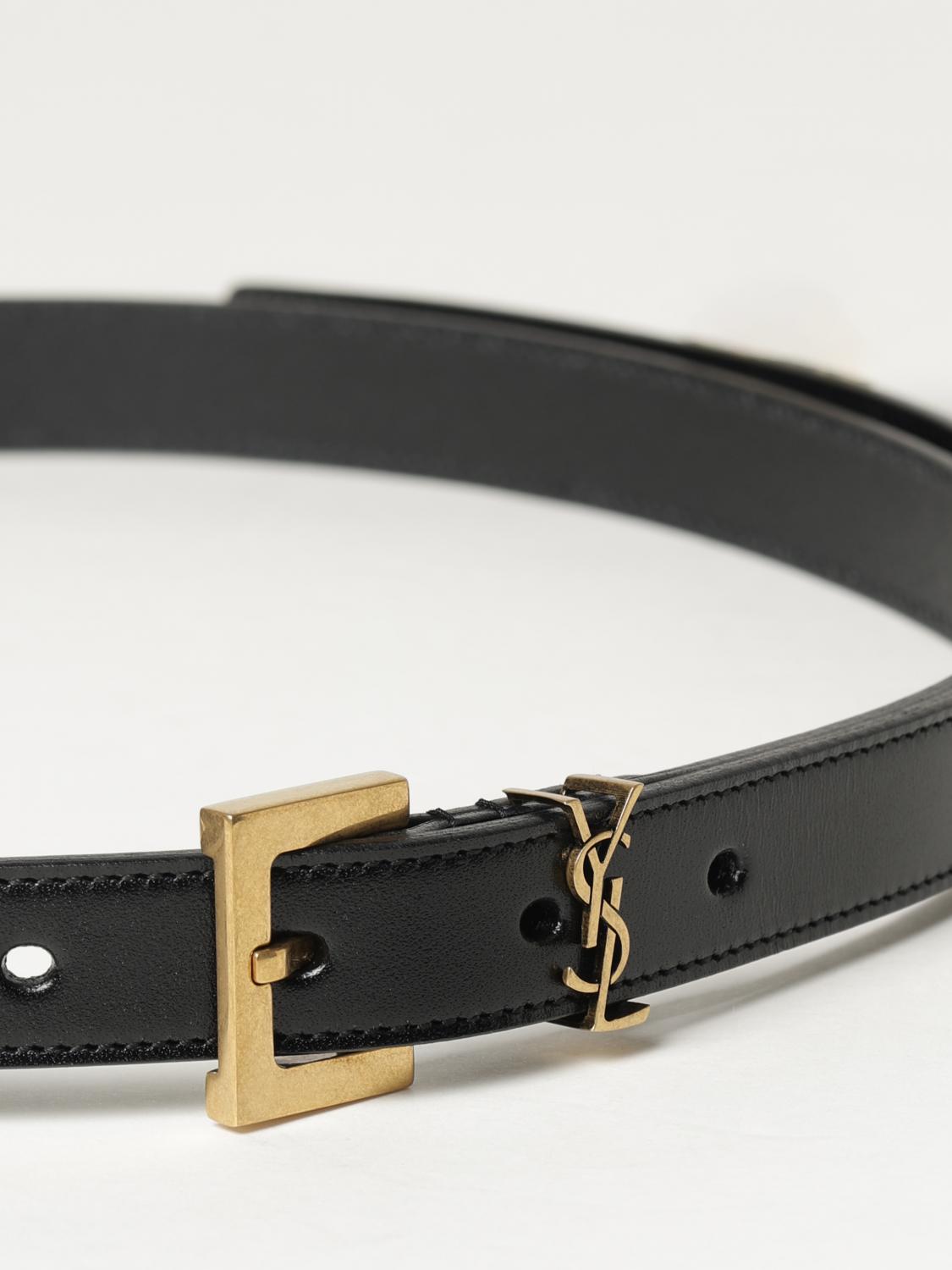 SAINT LAURENT CEINTURE: Ceinture femme Saint Laurent, Noir - Img 2