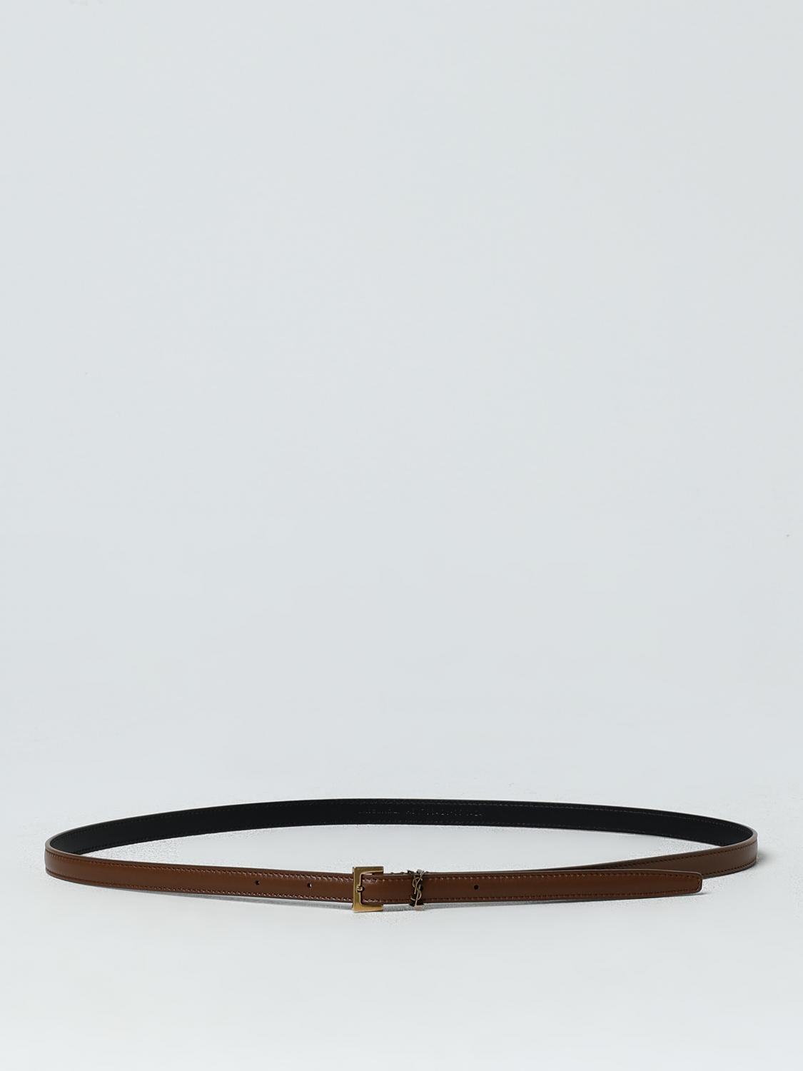 SAINT LAURENT CEINTURE: Ceinture femme Saint Laurent, Marron - Img 1