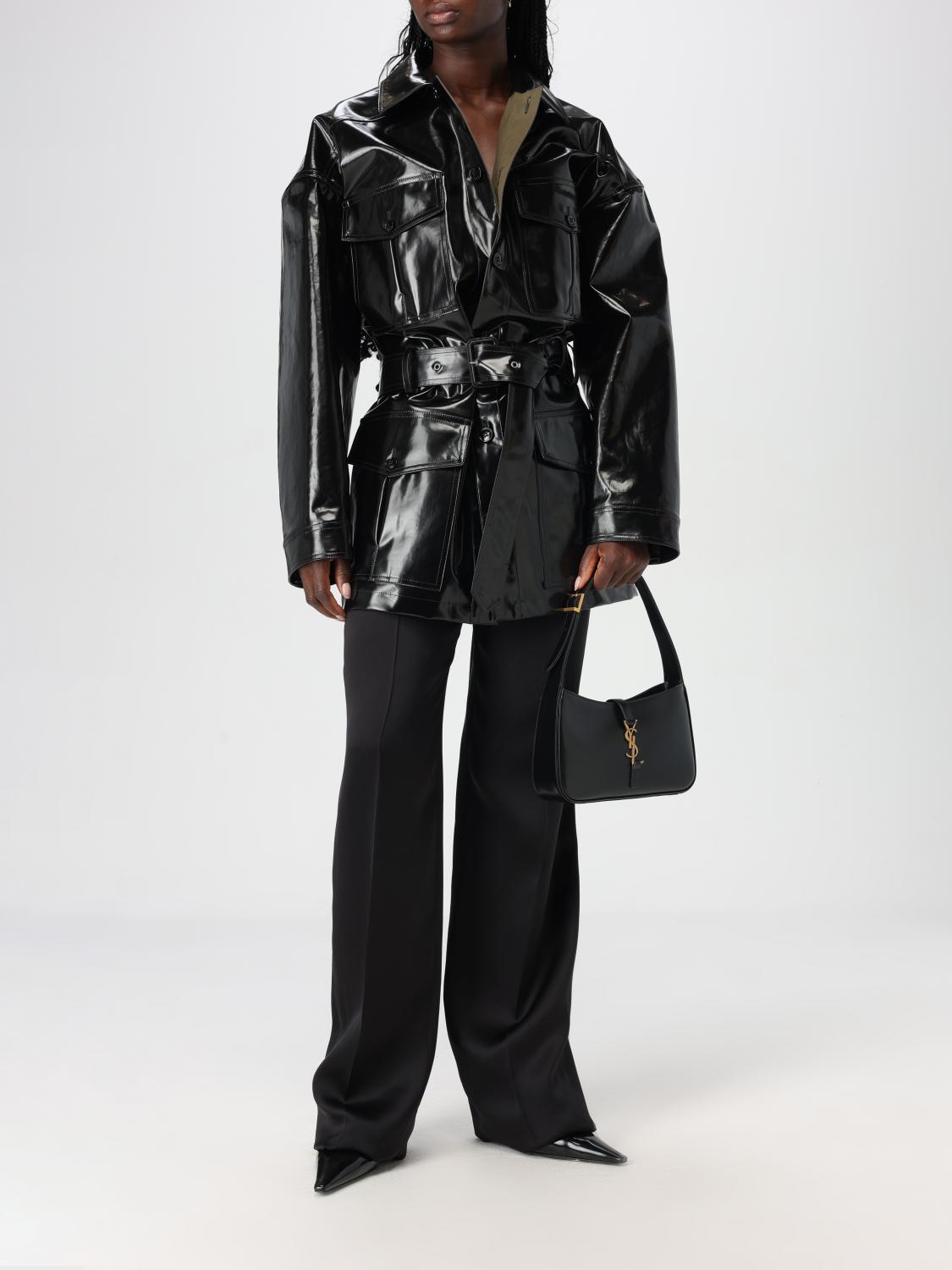 SAINT LAURENT BORSA MINI: Borsa Le 5 à 7 Saint Laurent in pelle , Nero - Img 2