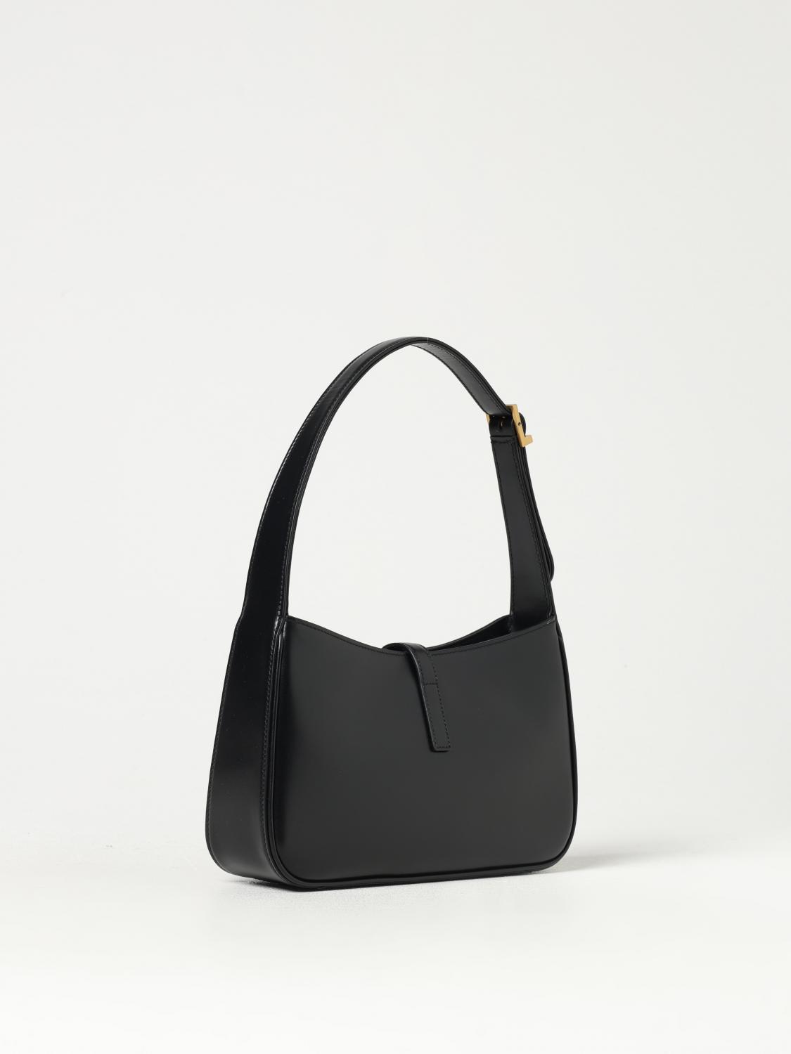SAINT LAURENT BORSA MINI: Borsa Le 5 à 7 Saint Laurent in pelle , Nero - Img 3