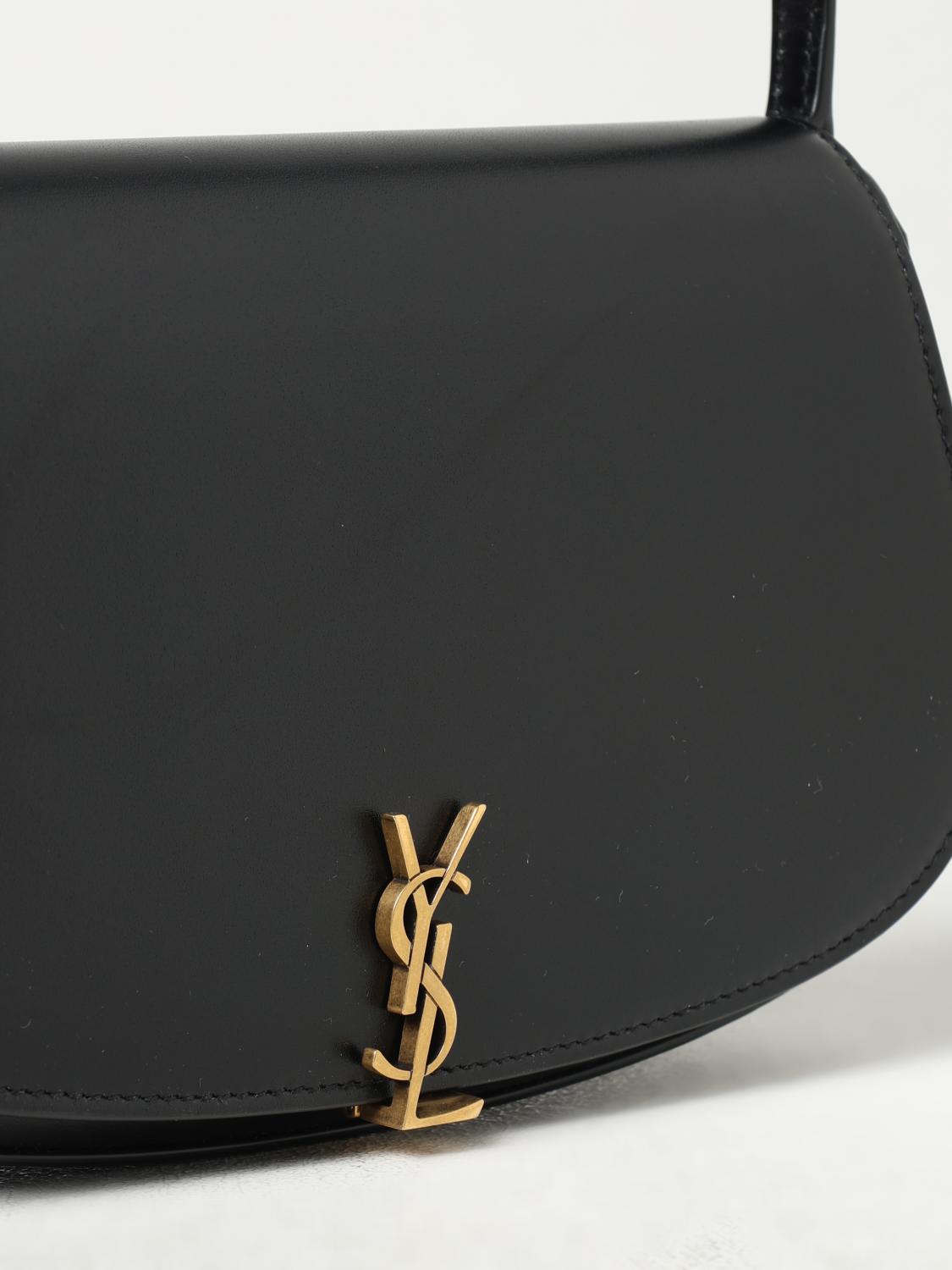 SAINT LAURENT BORSA A SPALLA: Borsa Voltaire Saint Laurent in pelle , Nero - Img 4