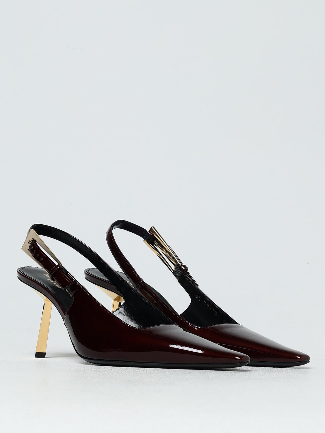 SAINT LAURENT HIGH HEEL SHOES: Shoes woman Saint Laurent, Burgundy - Img 2