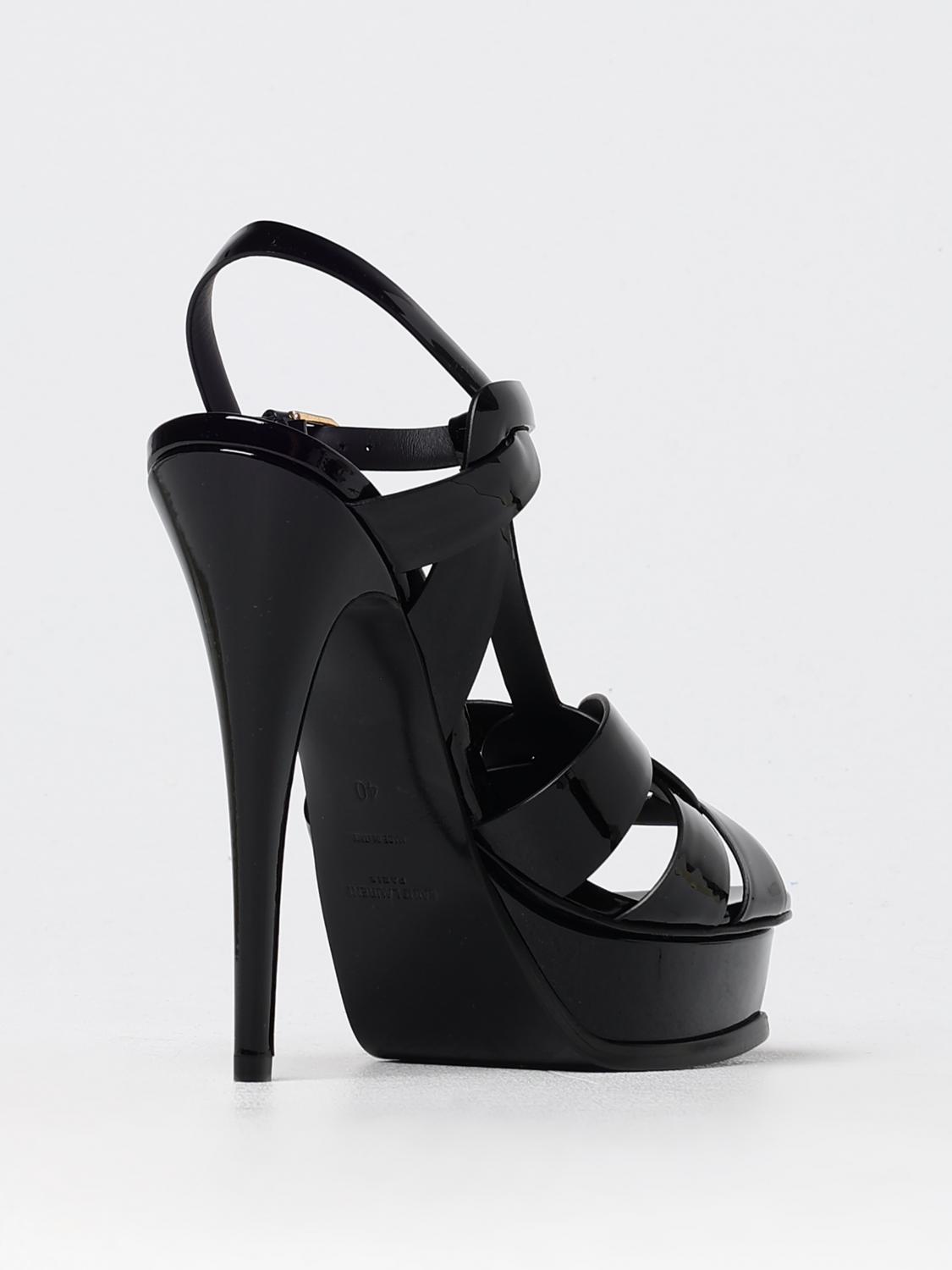 SAINT LAURENT HEELED SANDALS: Shoes woman Saint Laurent, Black - Img 3