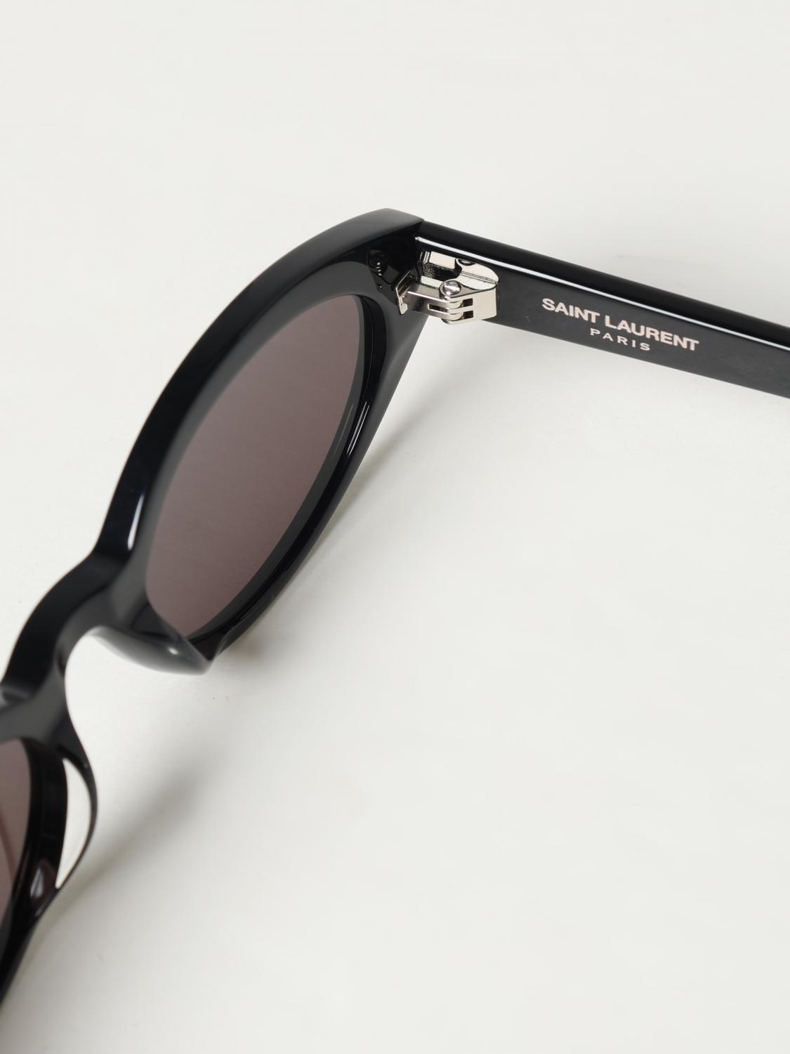 SAINT LAURENT OCCHIALI DA SOLE: Occhiali da sole cat-eye SL 567 Saint Laurent in acetato, Nero - Img 5