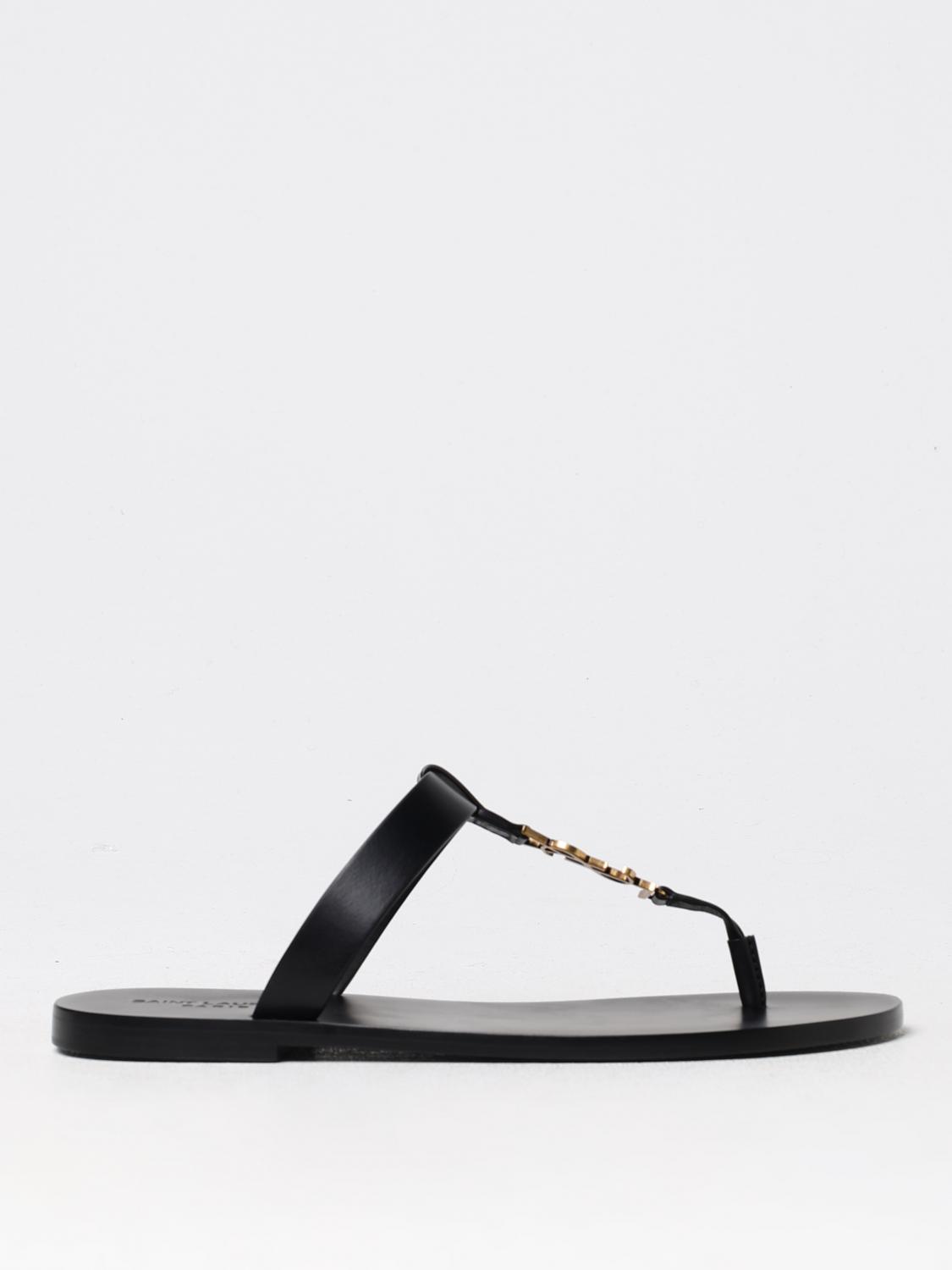 SAINT LAURENT SANDALIAS: Zapatos hombre Saint Laurent, Negro - Img 1