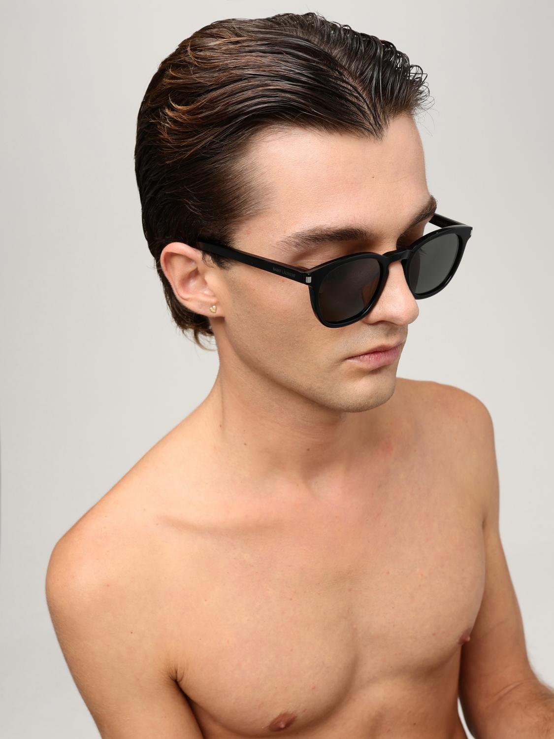 SAINT LAURENT SUNGLASSES: Sunglasses men Saint Laurent, Black - Img 2