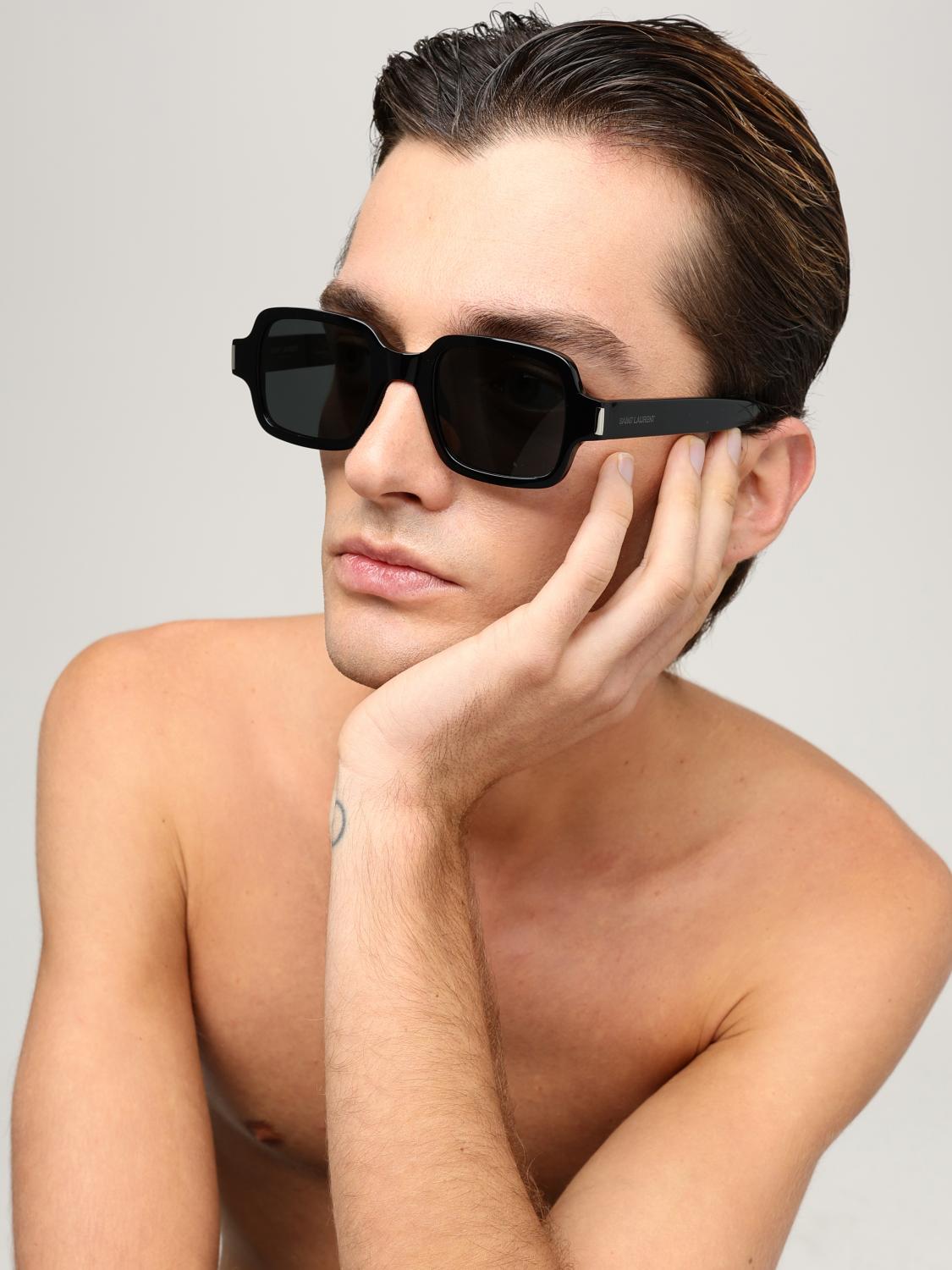 SAINT LAURENT SUNGLASSES: Sunglasses men Saint Laurent, Black - Img 2