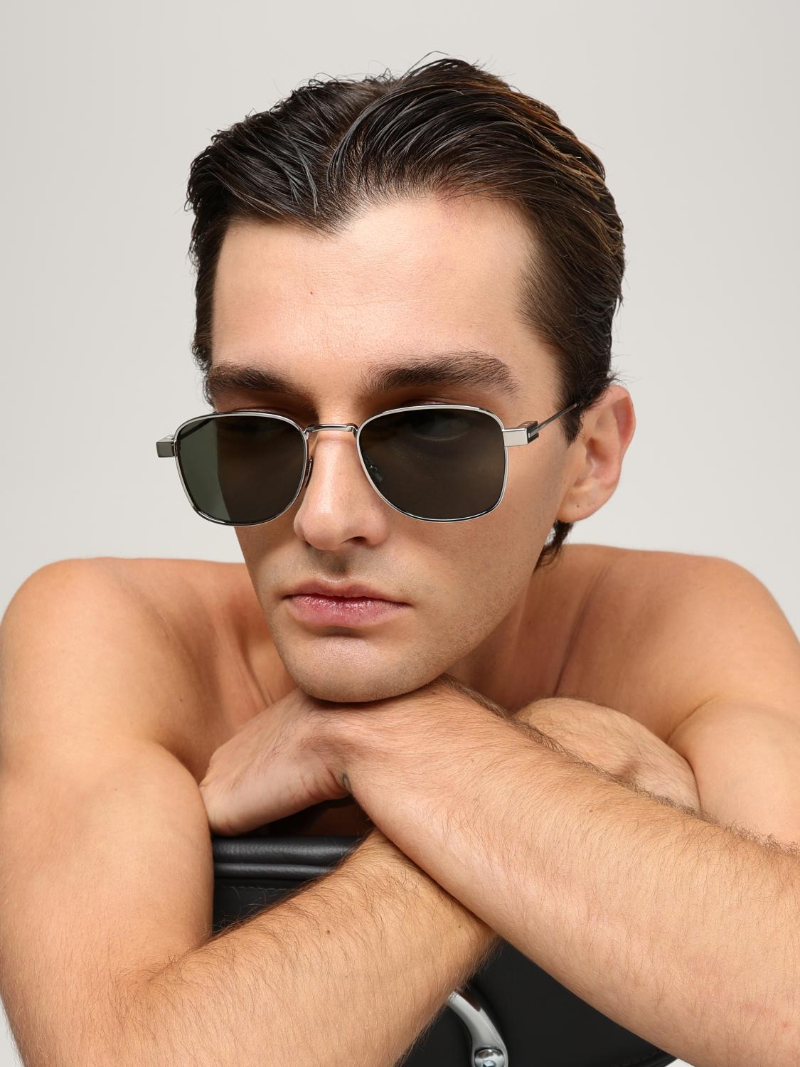 SAINT LAURENT SUNGLASSES: Sunglasses men Saint Laurent, Silver - Img 2