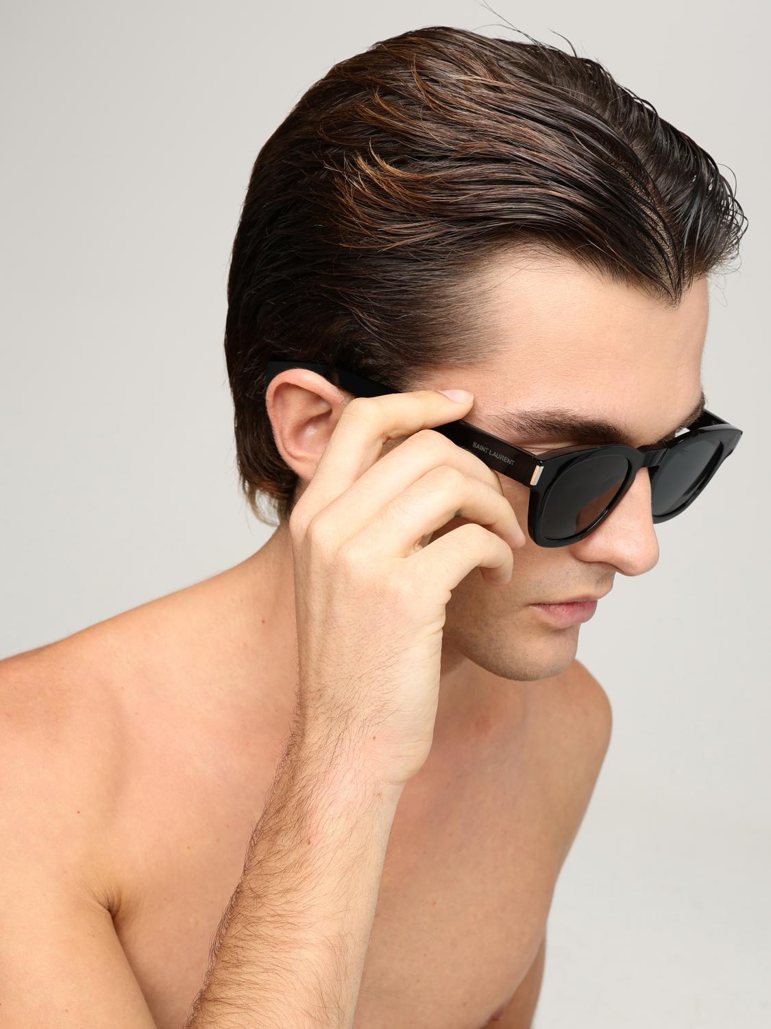 SAINT LAURENT SUNGLASSES: Sunglasses men Saint Laurent, Black - Img 2