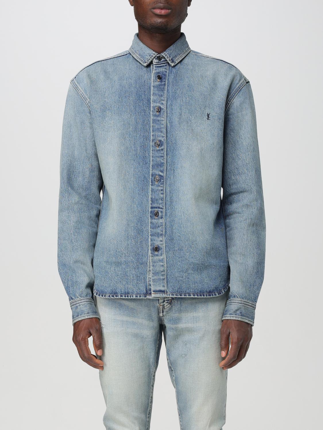 Saint Laurent Shirt men - Denim | 753029Y07JA | GIGLIO.COM