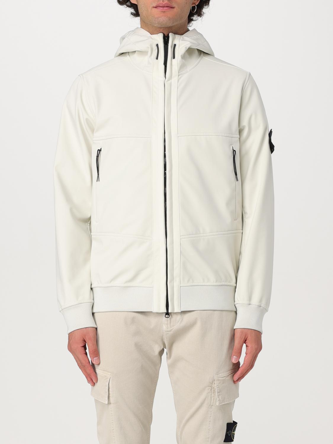 STONE ISLAND ジャケット: ジャケット メンズ Stone Island, イエロークリーム - Img 1