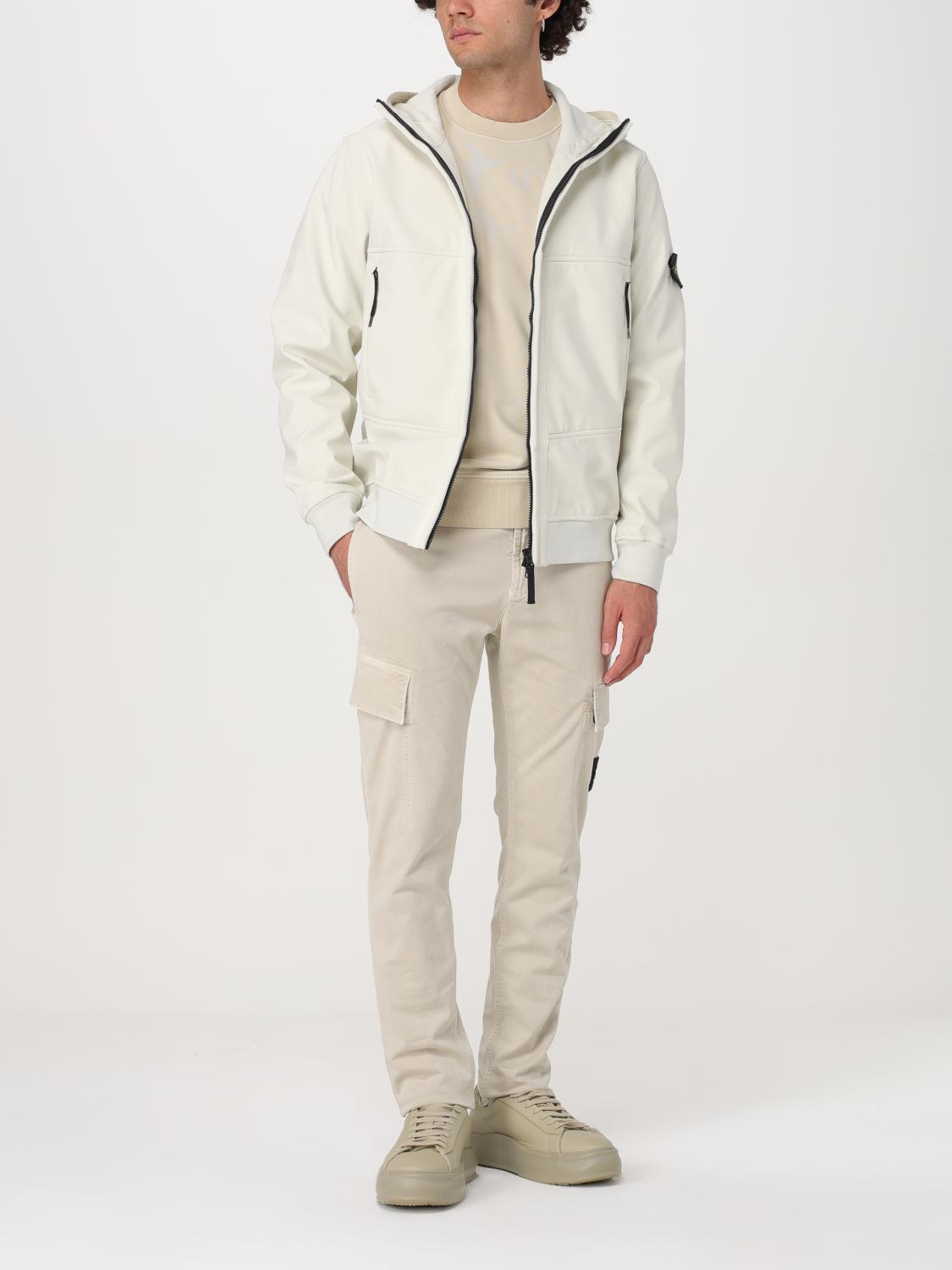 STONE ISLAND ジャケット: ジャケット メンズ Stone Island, イエロークリーム - Img 2