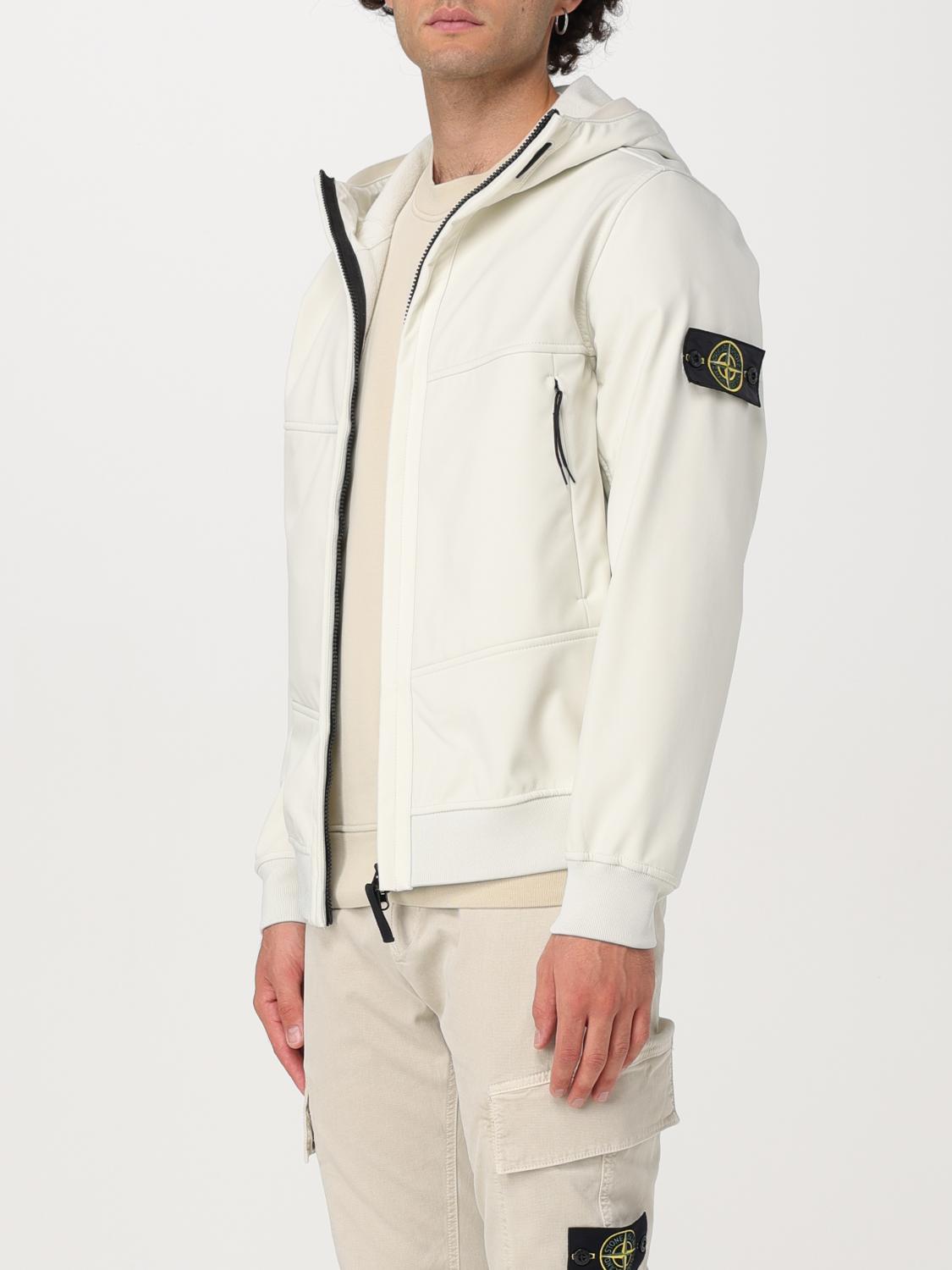 STONE ISLAND ジャケット: ジャケット メンズ Stone Island, イエロークリーム - Img 4