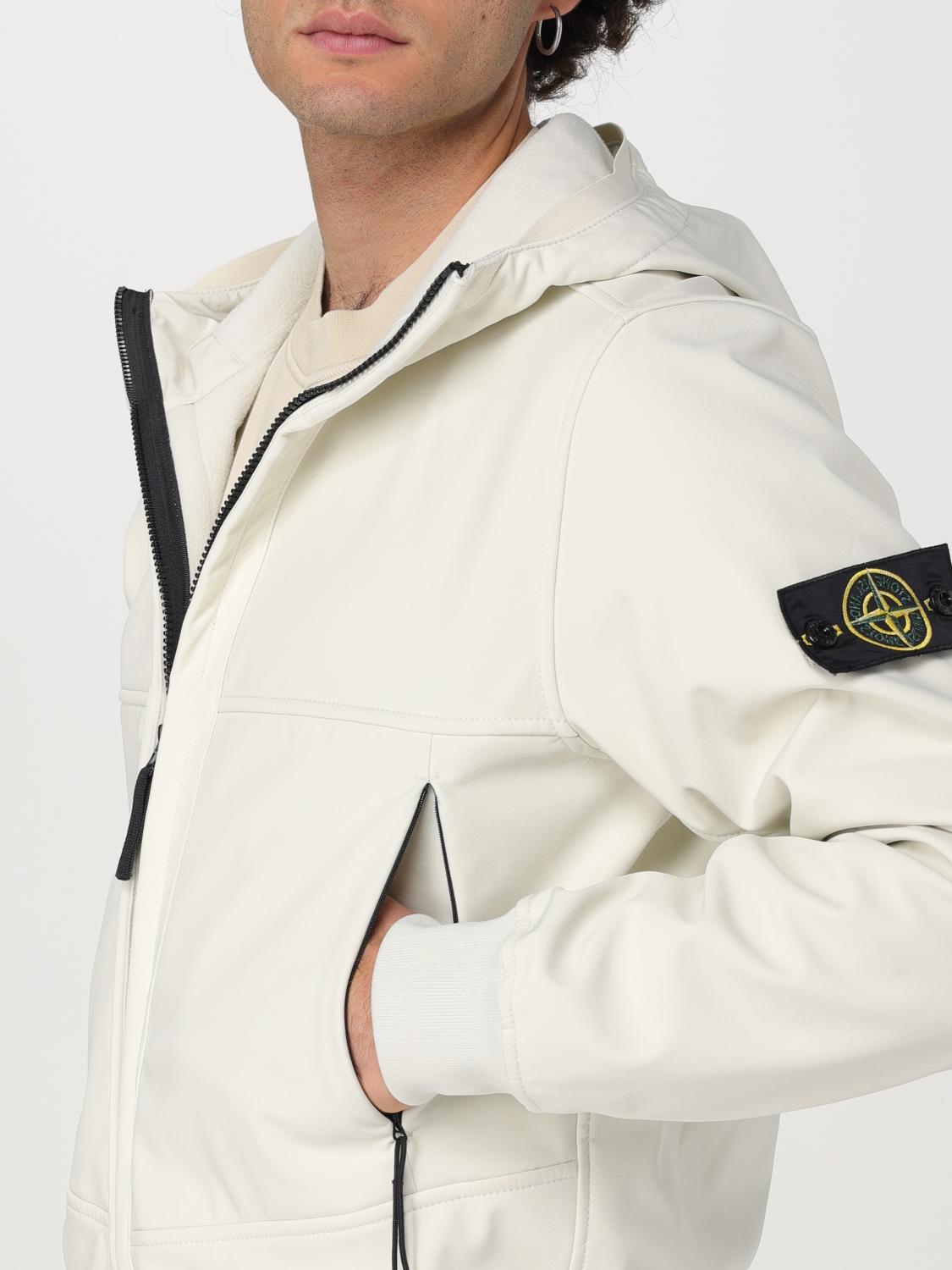 STONE ISLAND ジャケット: ジャケット メンズ Stone Island, イエロークリーム - Img 5