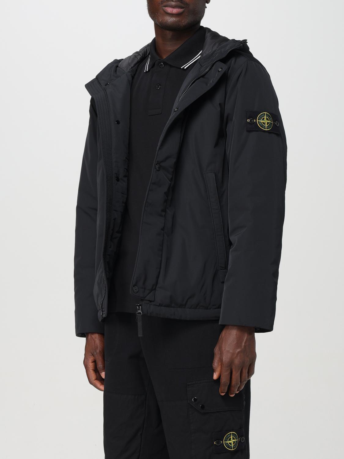 STONE ISLAND JACKE: Jacke herren Stone Island, Schwarz - Img 4