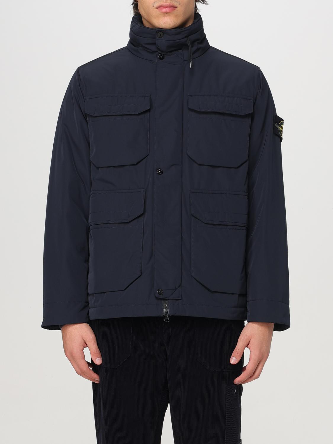 STONE ISLAND 재킷: 재킷 남성 Stone Island, 블루 - Img 1