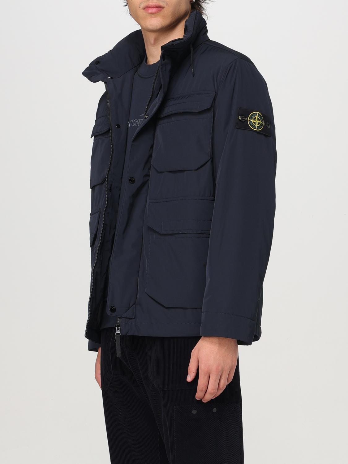 STONE ISLAND 재킷: 재킷 남성 Stone Island, 블루 - Img 4