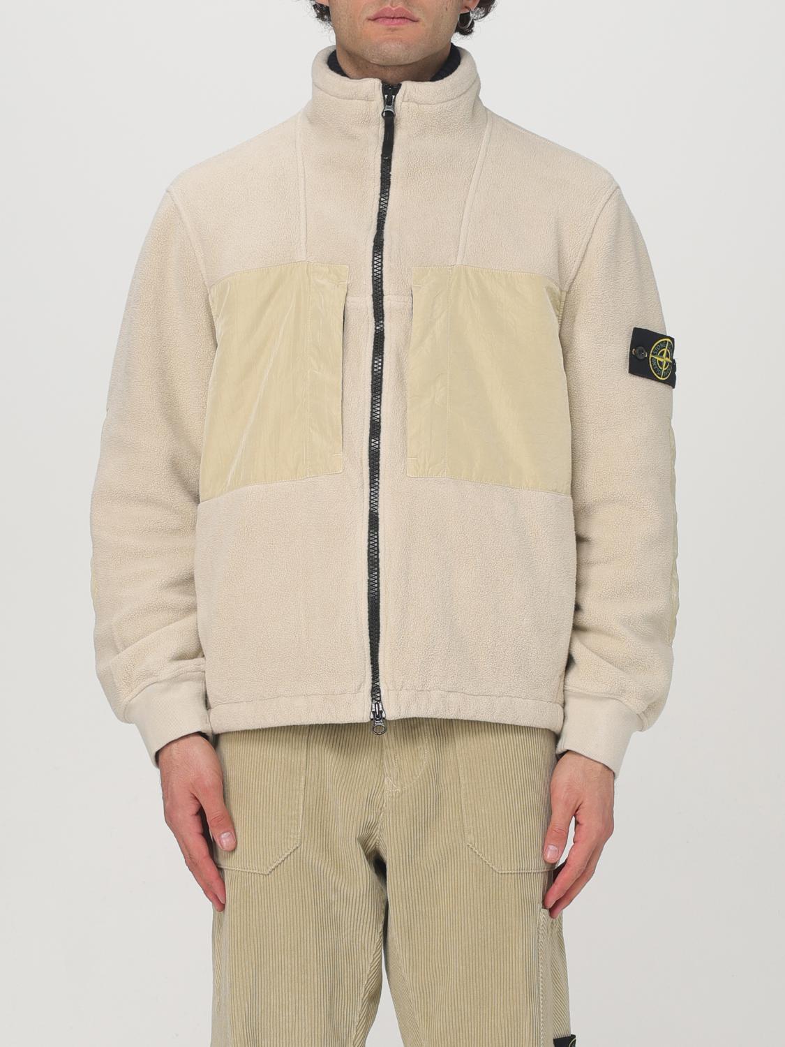 Cream stone island jacket online