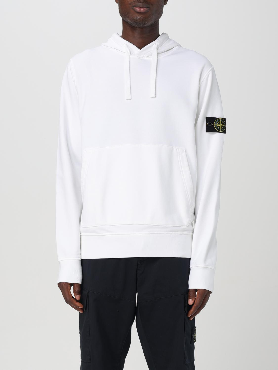 STONE ISLAND SUDADERA: Sudadera hombre Stone Island, Blanco - Img 1