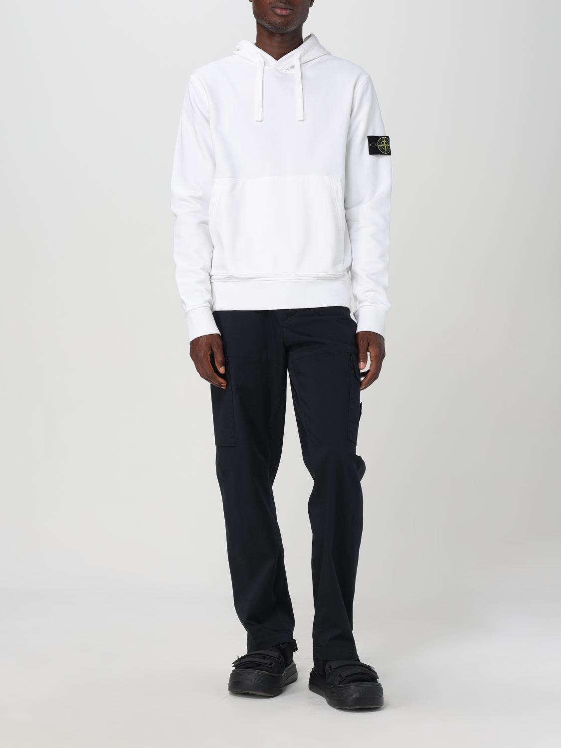 STONE ISLAND SUDADERA: Sudadera hombre Stone Island, Blanco - Img 2