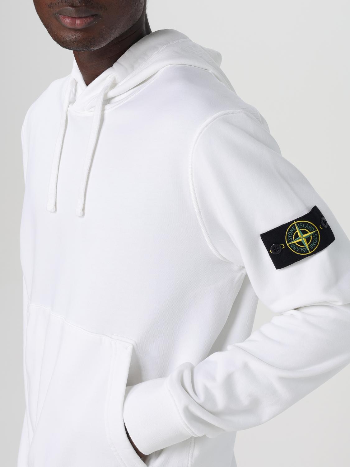 STONE ISLAND SUDADERA: Sudadera hombre Stone Island, Blanco - Img 5