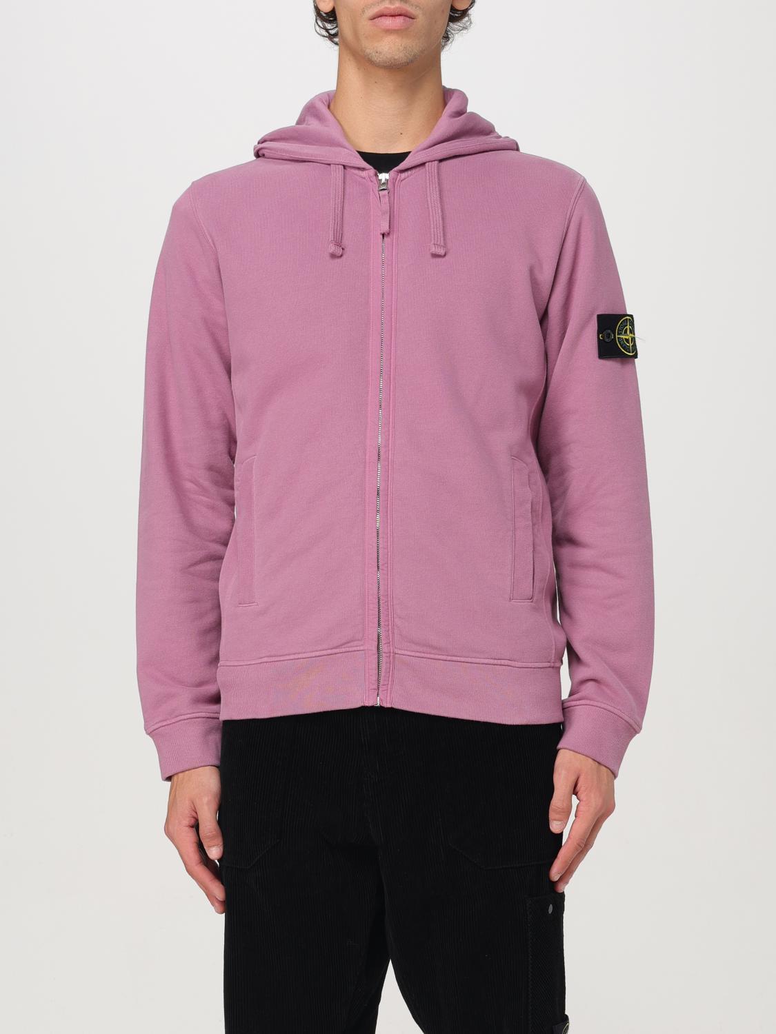 STONE ISLAND SUDADERA: Sudadera hombre Stone Island, Rosa - Img 1