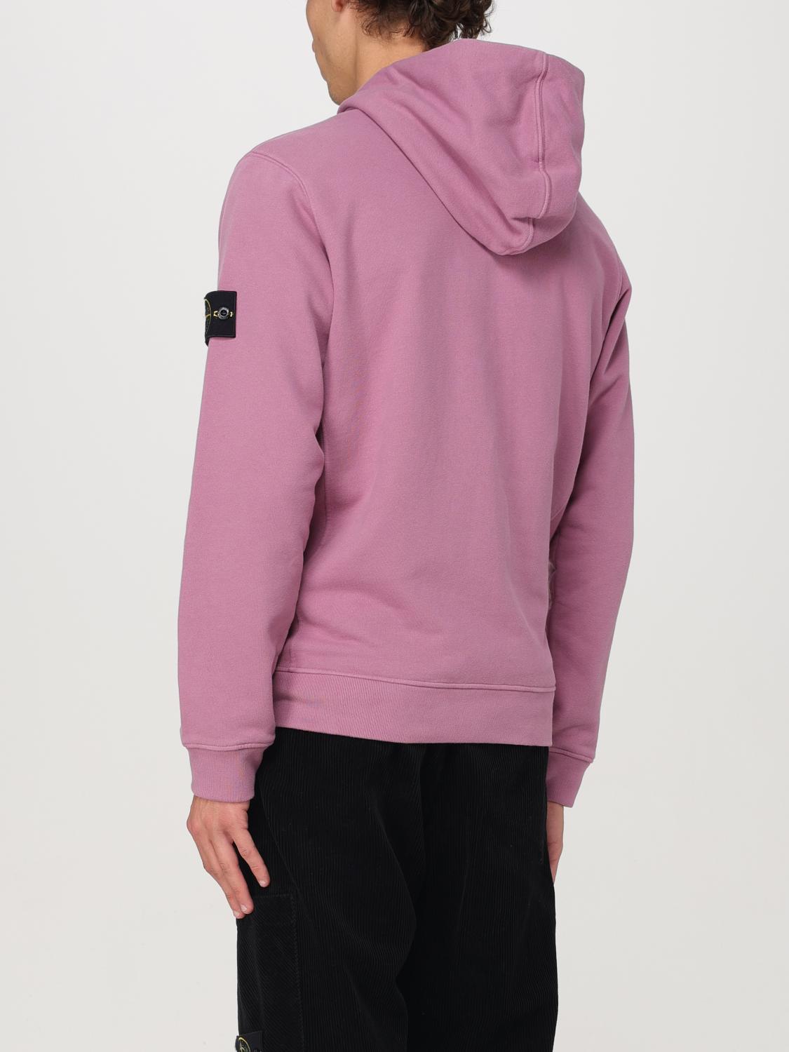 STONE ISLAND SUDADERA: Sudadera hombre Stone Island, Rosa - Img 3