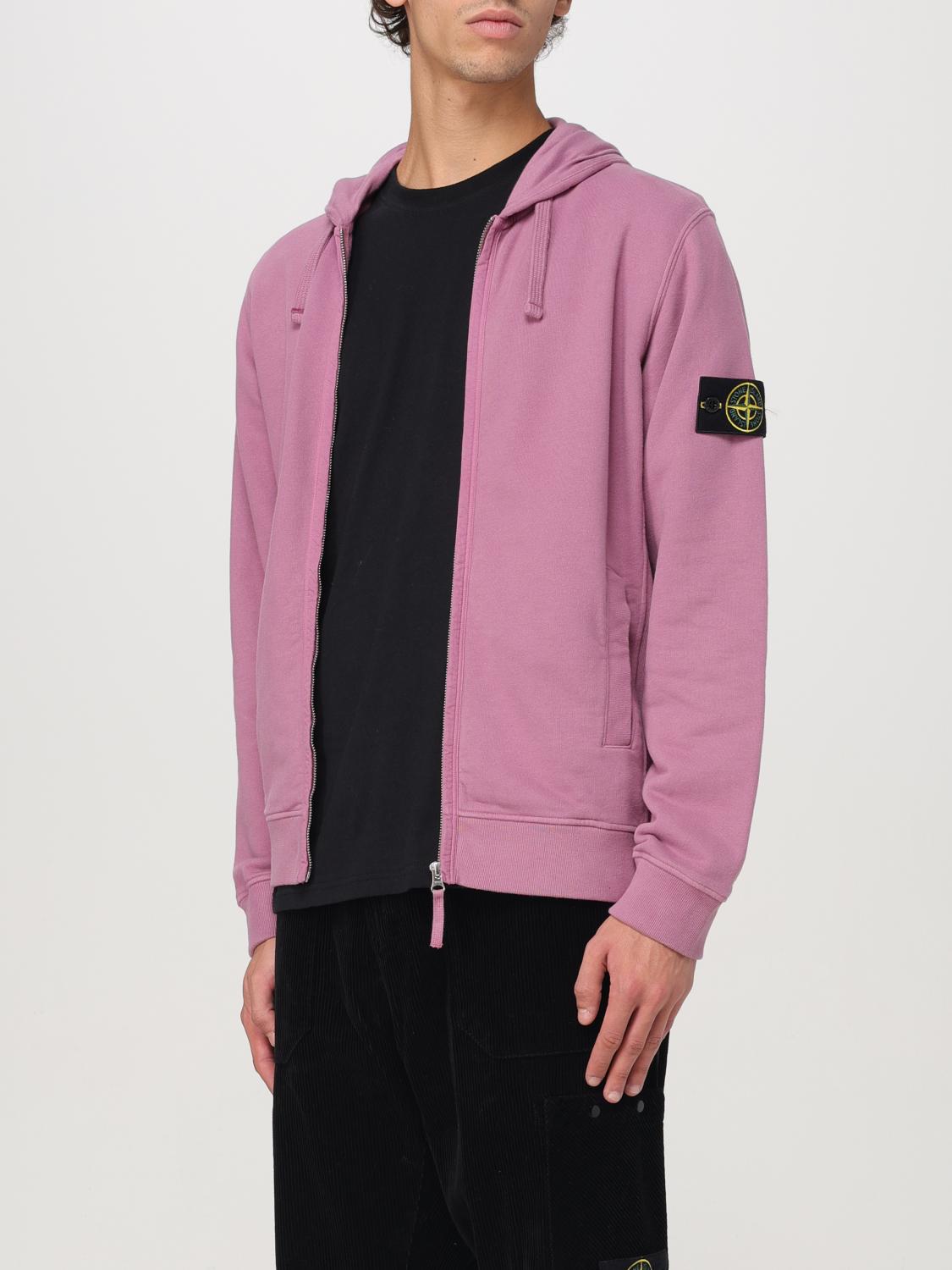 STONE ISLAND SUDADERA: Sudadera hombre Stone Island, Rosa - Img 4