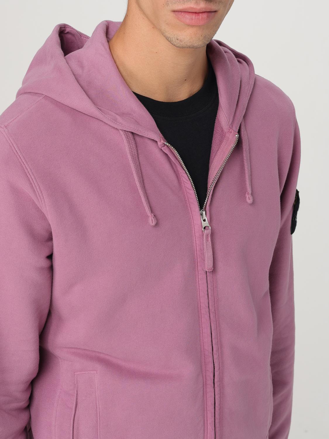 STONE ISLAND SUDADERA: Sudadera hombre Stone Island, Rosa - Img 5