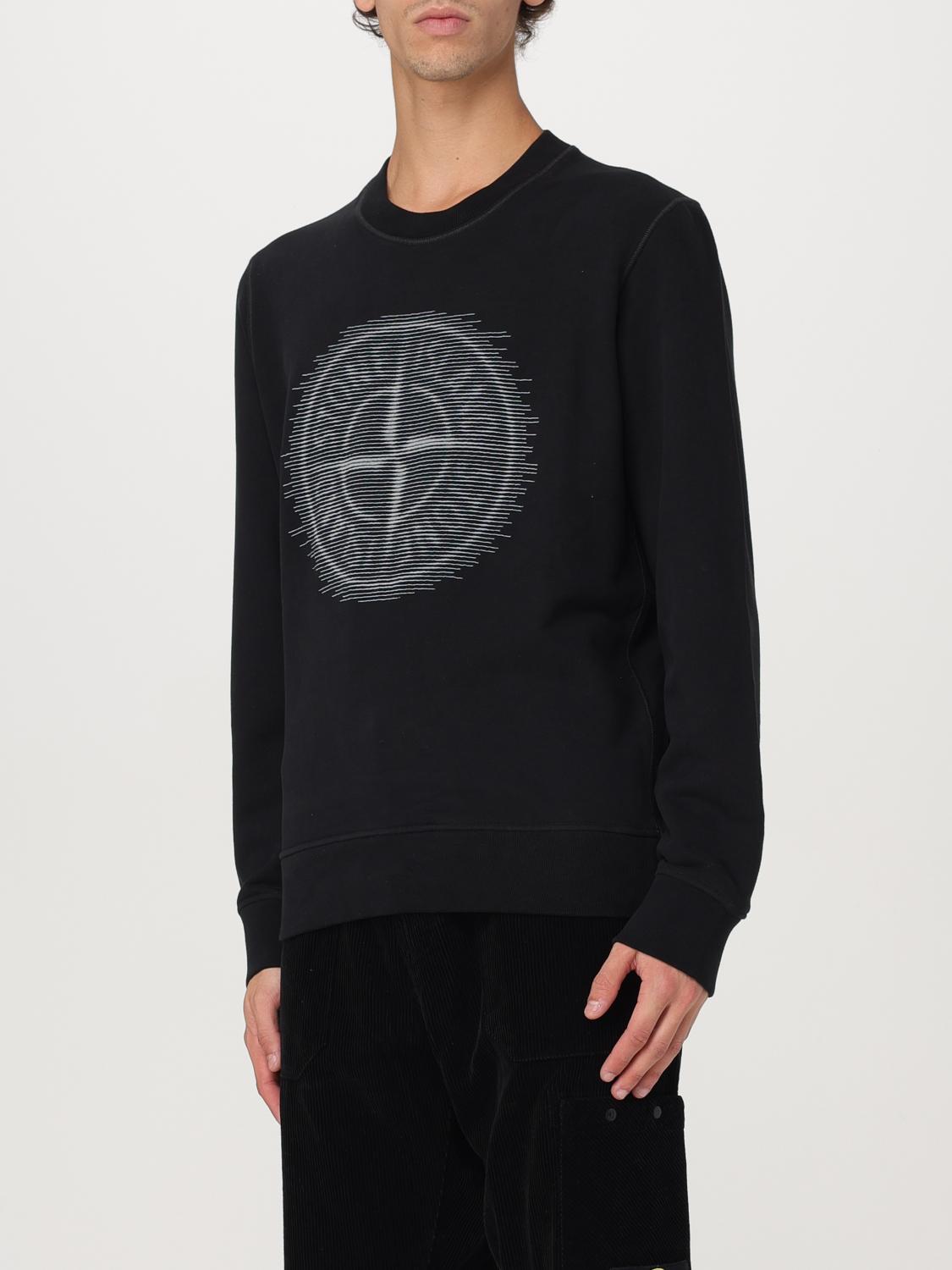 STONE ISLAND SUDADERA: Sudadera hombre Stone Island, Negro - Img 4