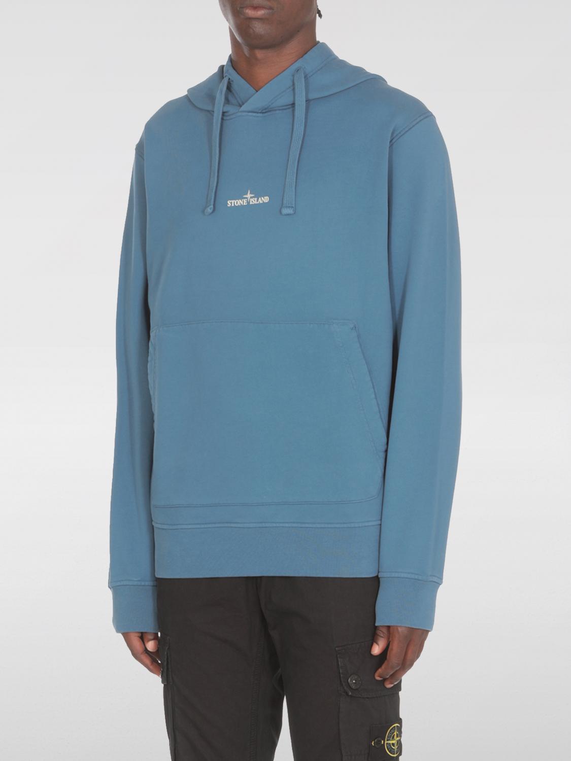 STONE ISLAND SUDADERA: Sudadera hombre Stone Island, Azul Claro - Img 1