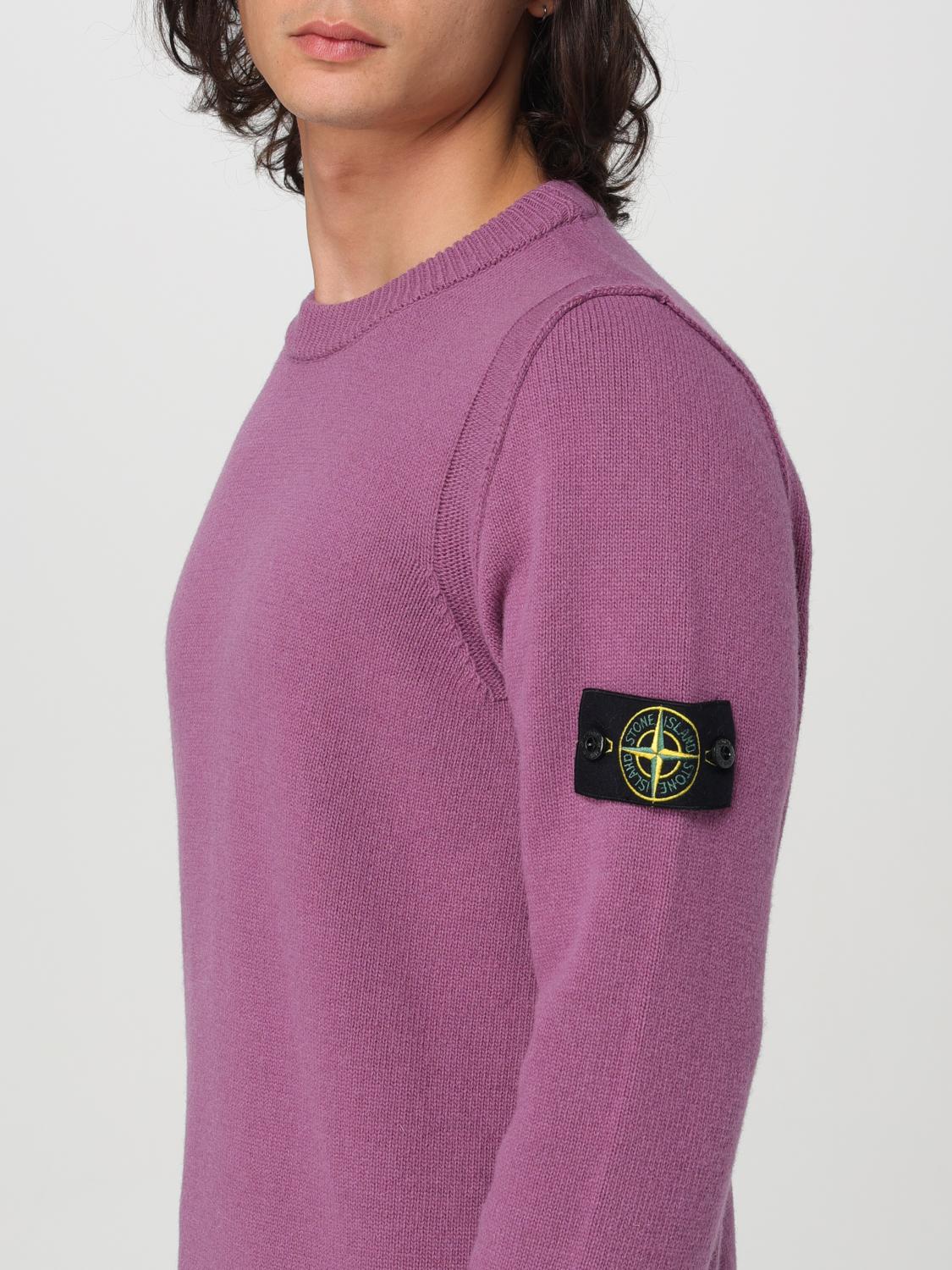 STONE ISLAND PULLOVER: Pullover herren Stone Island, Violett - Img 5