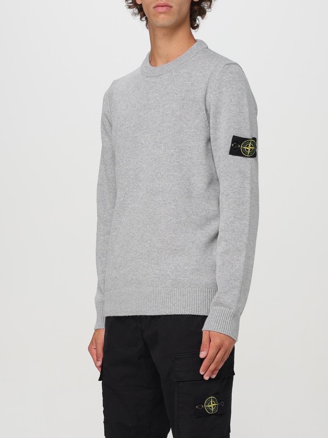 STONE ISLAND PULLOVER: Pullover herren Stone Island, Grau - Img 4