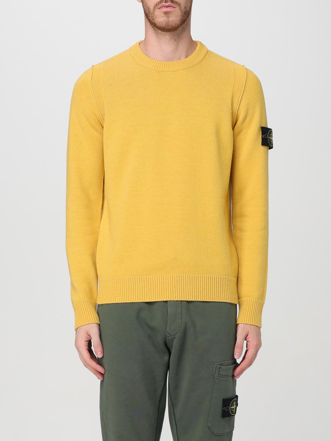 STONE ISLAND PULLOVER: Pullover herren Stone Island, Ocker - Img 1